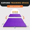 image:imageBalanceFrom 10x4 Feet 4Panel Folding Gymnastics Mat  2Inch Thick Pad with Vinyl Surface and Carrying Handles for Tumbling Yoga Pilates Home Workouts and Martial ArtsPurple