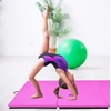 image:imageBalanceFrom 10x4 Feet 4Panel Folding Gymnastics Mat  2Inch Thick Pad with Vinyl Surface and Carrying Handles for Tumbling Yoga Pilates Home Workouts and Martial ArtsPink