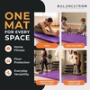 image:imageBalanceFrom 10x4 Feet 4Panel Folding Gymnastics Mat  2Inch Thick Pad with Vinyl Surface and Carrying Handles for Tumbling Yoga Pilates Home Workouts and Martial ArtsPurple
