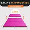 image:imageBalanceFrom 10x4 Feet 4Panel Folding Gymnastics Mat  2Inch Thick Pad with Vinyl Surface and Carrying Handles for Tumbling Yoga Pilates Home Workouts and Martial ArtsPink