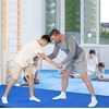 image:imageBalanceFrom 10x4 Feet 4Panel Folding Gymnastics Mat  2Inch Thick Pad with Vinyl Surface and Carrying Handles for Tumbling Yoga Pilates Home Workouts and Martial ArtsBlue