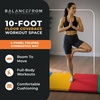 image:imageBalanceFrom 10x4 Feet 4Panel Folding Gymnastics Mat  2Inch Thick Pad with Vinyl Surface and Carrying Handles for Tumbling Yoga Pilates Home Workouts and Martial ArtsMultiColor