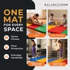 image:imageBalanceFrom 10x4 Feet 4Panel Folding Gymnastics Mat  2Inch Thick Pad with Vinyl Surface and Carrying Handles for Tumbling Yoga Pilates Home Workouts and Martial ArtsMultiColor