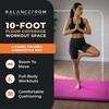image:imageBalanceFrom 10x4 Feet 4Panel Folding Gymnastics Mat  2Inch Thick Pad with Vinyl Surface and Carrying Handles for Tumbling Yoga Pilates Home Workouts and Martial ArtsPink