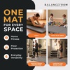image:imageBalanceFrom 10x4 Feet 4Panel Folding Gymnastics Mat  2Inch Thick Pad with Vinyl Surface and Carrying Handles for Tumbling Yoga Pilates Home Workouts and Martial ArtsGray