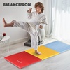 image:imageBalanceFrom 6x2 Feet 3Panel Folding Gymnastics Mat  2Inch Thick Pad with Vinyl Surface and Carrying Handles for Tumbling Yoga Pilates Home Workouts and Martial ArtsMultiColor