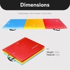image:imageBalanceFrom 6x2 Feet 3Panel Folding Gymnastics Mat  2Inch Thick Pad with Vinyl Surface and Carrying Handles for Tumbling Yoga Pilates Home Workouts and Martial ArtsMultiColor