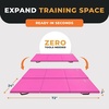 image:imageBalanceFrom 6x2 Feet 3Panel Folding Gymnastics Mat  2Inch Thick Pad with Vinyl Surface and Carrying Handles for Tumbling Yoga Pilates Home Workouts and Martial ArtsPink
