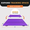 image:imageBalanceFrom 6x2 Feet 3Panel Folding Gymnastics Mat  2Inch Thick Pad with Vinyl Surface and Carrying Handles for Tumbling Yoga Pilates Home Workouts and Martial ArtsPurple