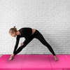 image:imageBalanceFrom 6x2 Feet 3Panel Folding Gymnastics Mat  2Inch Thick Pad with Vinyl Surface and Carrying Handles for Tumbling Yoga Pilates Home Workouts and Martial ArtsPink