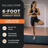 image:imageBalanceFrom 6x2 Feet 3Panel Folding Gymnastics Mat  2Inch Thick Pad with Vinyl Surface and Carrying Handles for Tumbling Yoga Pilates Home Workouts and Martial ArtsBlack2
