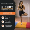 image:imageBalanceFrom 6x2 Feet 3Panel Folding Gymnastics Mat  2Inch Thick Pad with Vinyl Surface and Carrying Handles for Tumbling Yoga Pilates Home Workouts and Martial ArtsMultiColor