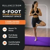 image:imageBalanceFrom 6x2 Feet 3Panel Folding Gymnastics Mat  2Inch Thick Pad with Vinyl Surface and Carrying Handles for Tumbling Yoga Pilates Home Workouts and Martial ArtsPurple