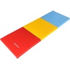 image:imageBalanceFrom 6x2 Feet 3Panel Folding Gymnastics Mat  2Inch Thick Pad with Vinyl Surface and Carrying Handles for Tumbling Yoga Pilates Home Workouts and Martial ArtsMultiColor
