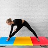 image:imageBalanceFrom 6x2 Feet 3Panel Folding Gymnastics Mat  2Inch Thick Pad with Vinyl Surface and Carrying Handles for Tumbling Yoga Pilates Home Workouts and Martial ArtsMultiColor