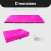 image:imageBalanceFrom 6x4 Feet 4Panel Folding Gymnastics Mat  2Inch Thick Pad with Vinyl Surface and Carrying Handles for Tumbling Yoga Pilates Home Workouts and Martial ArtsPink
