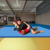 image:imageBalanceFrom 6x4 Feet 4Panel Folding Gymnastics Mat  2Inch Thick Pad with Vinyl Surface and Carrying Handles for Tumbling Yoga Pilates Home Workouts and Martial ArtsBlue