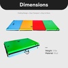 image:imageBalanceFrom 6x4 Feet 4Panel Folding Gymnastics Mat  2Inch Thick Pad with Vinyl Surface and Carrying Handles for Tumbling Yoga Pilates Home Workouts and Martial ArtsMultiColor