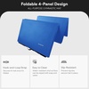 image:imageBalanceFrom 6x4 Feet 4Panel Folding Gymnastics Mat  2Inch Thick Pad with Vinyl Surface and Carrying Handles for Tumbling Yoga Pilates Home Workouts and Martial ArtsBlue