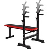 image:imageBalanceFrom Adjustable Folding Multifunctional Workout Station Adjustable Olympic Workout Bench with Squat RackBlackRed