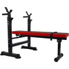 image:imageBalanceFrom Adjustable Folding Multifunctional Workout Station Adjustable Olympic Workout Bench with Squat RackBlackRed