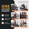 image:imageBalanceFrom Adjustable Folding Multifunctional Workout Station Adjustable Olympic Workout Bench with Squat RackBlackRed