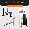 image:imageBalanceFrom Adjustable Folding Multifunctional Workout Station Adjustable Olympic Workout Bench with Squat RackBlackWhite