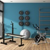 image:imageBalanceFrom Adjustable Folding Multifunctional Workout Station Adjustable Olympic Workout Bench with Squat RackBlackWhite