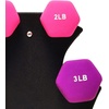 image:imageBalanceFrom Neoprene Coated Iron Dumbbell Hex Weights Set with Stand  ColorCoded or Black Options with NonSlip Grip for Strength Training Resistance Workouts and Home Gym Fitness235lb Set