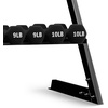 image:imageBalanceFrom Neoprene Coated Iron Dumbbell Hex Weights Set with Stand  ColorCoded or Black Options with NonSlip Grip for Strength Training Resistance Workouts and Home Gym Fitness110lb Set