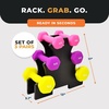 image:imageBalanceFrom Neoprene Coated Iron Dumbbell Hex Weights Set with Stand  ColorCoded or Black Options with NonSlip Grip for Strength Training Resistance Workouts and Home Gym Fitness235lb Set