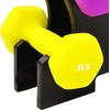 image:imageBalanceFrom Neoprene Coated Iron Dumbbell Hex Weights Set with Stand  ColorCoded or Black Options with NonSlip Grip for Strength Training Resistance Workouts and Home Gym Fitness235lb Set