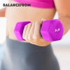 image:imageBalanceFrom Neoprene Coated Iron Dumbbell Hex Weights Set with Stand  ColorCoded or Black Options with NonSlip Grip for Strength Training Resistance Workouts and Home Gym Fitness235lb Set