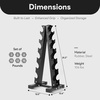 image:imageBalanceFrom Neoprene Dumbbell Set with Rack  NonSlip Strength Training Weights for Home Gym amp Fitness Equipment Multiple Sizes106LBS
