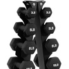 image:imageBalanceFrom Neoprene Dumbbell Set with Rack  NonSlip Strength Training Weights for Home Gym amp Fitness Equipment Multiple Sizes106LBS