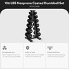 image:imageBalanceFrom Neoprene Dumbbell Set with Rack  NonSlip Strength Training Weights for Home Gym amp Fitness Equipment Multiple Sizes106LBS