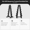 image:imageBalanceFrom Neoprene Dumbbell Set with Rack  NonSlip Strength Training Weights for Home Gym amp Fitness Equipment Multiple Sizes106LBS