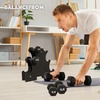 image:imageBalanceFrom Neoprene Dumbbell Set with Rack  NonSlip Strength Training Weights for Home Gym amp Fitness Equipment Multiple Sizes20LBS