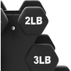 image:imageBalanceFrom Neoprene Dumbbell Set with Rack  NonSlip Strength Training Weights for Home Gym amp Fitness Equipment Multiple Sizes20LBS