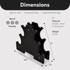 image:imageBalanceFrom Neoprene Dumbbell Set with Rack  NonSlip Strength Training Weights for Home Gym amp Fitness Equipment Multiple Sizes20LBS