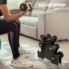 image:imageBalanceFrom Neoprene Dumbbell Set with Rack  NonSlip Strength Training Weights for Home Gym amp Fitness Equipment Multiple Sizes20LBS