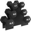 image:imageBalanceFrom Neoprene Dumbbell Set with Rack  NonSlip Strength Training Weights for Home Gym amp Fitness Equipment Multiple Sizes32LBS
