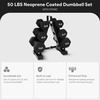 image:imageBalanceFrom Neoprene Dumbbell Set with Rack  NonSlip Strength Training Weights for Home Gym amp Fitness Equipment Multiple Sizes50LBS