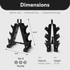 image:imageBalanceFrom Neoprene Dumbbell Set with Rack  NonSlip Strength Training Weights for Home Gym amp Fitness Equipment Multiple Sizes50LBS