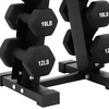 image:imageBalanceFrom Neoprene Dumbbell Set with Rack  NonSlip Strength Training Weights for Home Gym amp Fitness Equipment Multiple Sizes76LBS