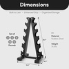image:imageBalanceFrom Neoprene Dumbbell Set with Rack  NonSlip Strength Training Weights for Home Gym amp Fitness Equipment Multiple Sizes76LBS