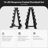 image:imageBalanceFrom Neoprene Dumbbell Set with Rack  NonSlip Strength Training Weights for Home Gym amp Fitness Equipment Multiple Sizes76LBS