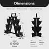image:imageBalanceFrom Premium Rubber Encased Hex Dumbbell Sets 46LBS Set 60LBS Set 100LBS Set3Pair Set with ARack 60 lbs