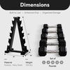 image:imageBalanceFrom Premium Rubber Encased Hex Dumbbell Sets 46LBS Set 60LBS Set 100LBS Set5Pair Set with ARack 100 lbs