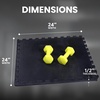 image:imageBalanceFrom Puzzle Exercise Mat 34 Thick EVA Interlocking Foam FloorBlack